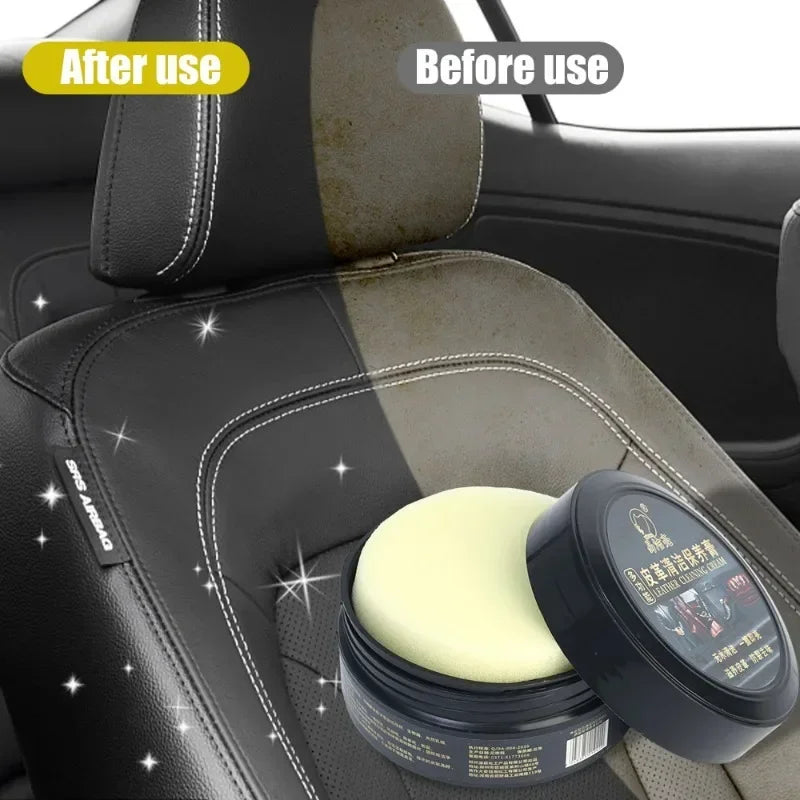 Manutenzione del sedile in pelle per auto