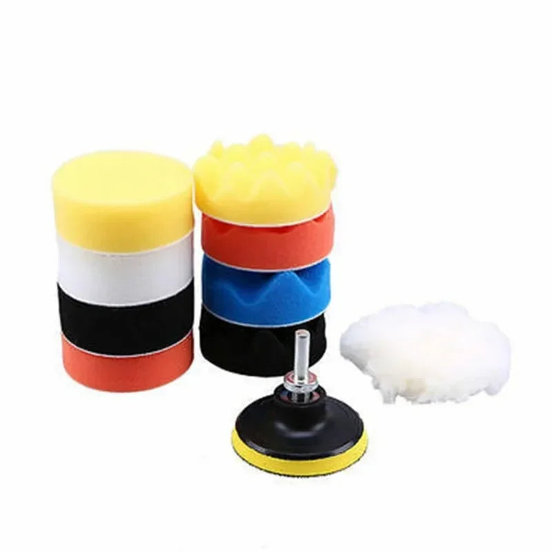Set di dischi per lucidare auto a 11 pezzi di colore misto da 3 pollici 80 mm