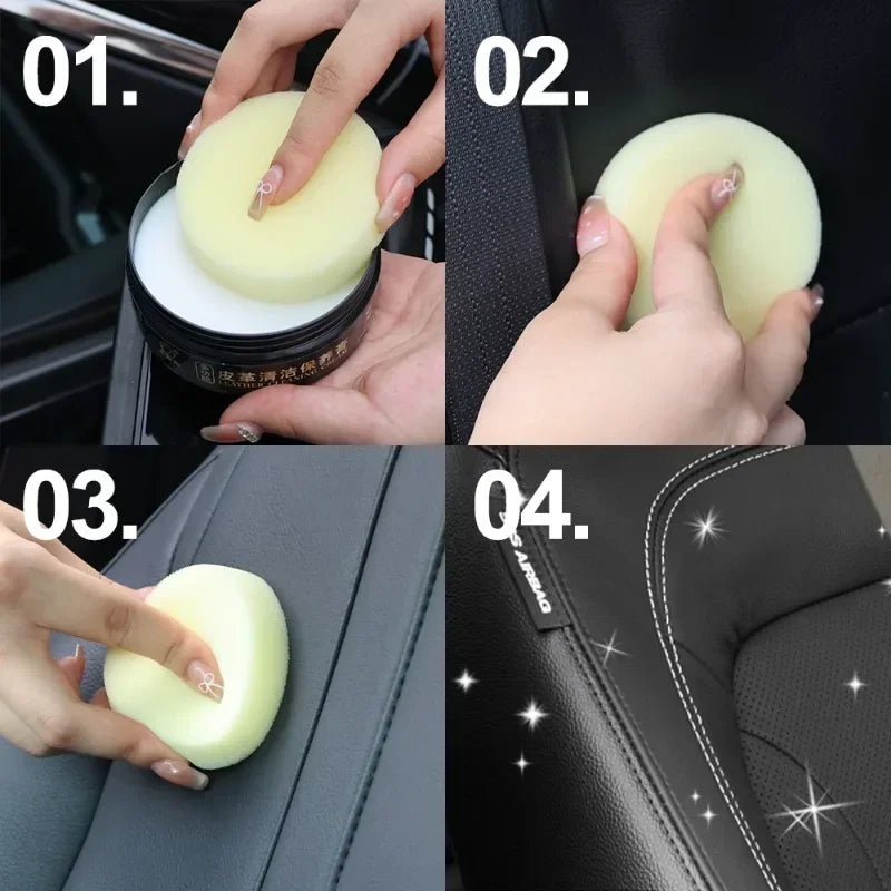 Manutenzione del sedile in pelle per auto