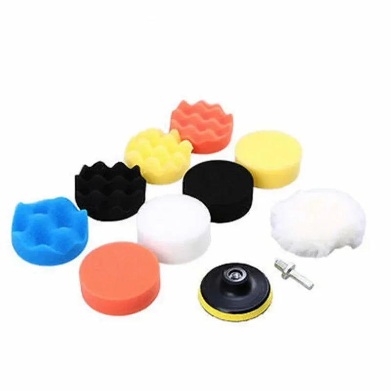 Set di dischi per lucidare auto a 11 pezzi di colore misto da 3 pollici 80 mm