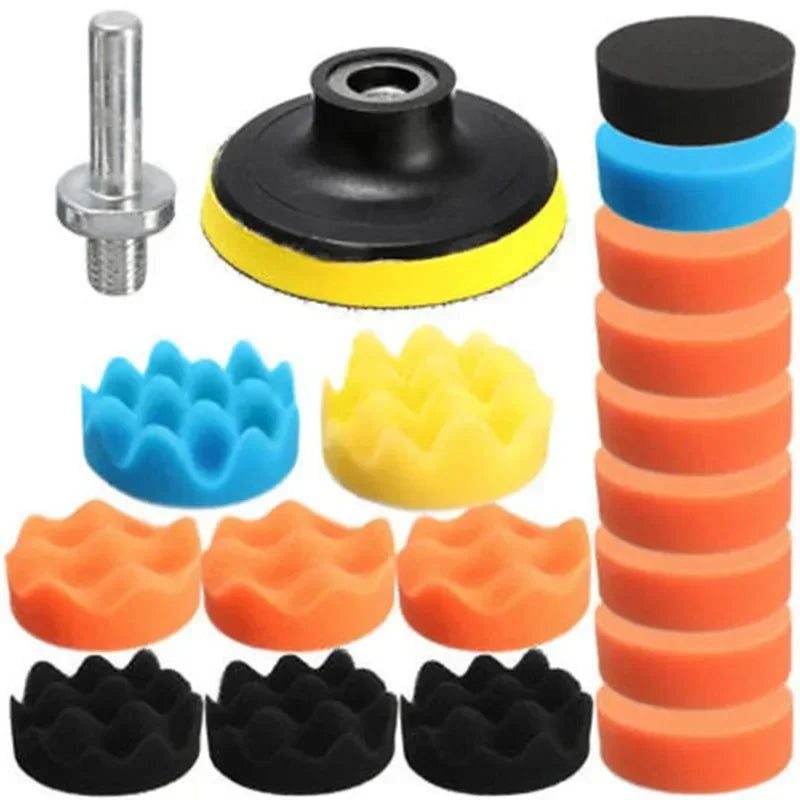 Set di dischi per lucidare auto a 11 pezzi di colore misto da 3 pollici 80 mm