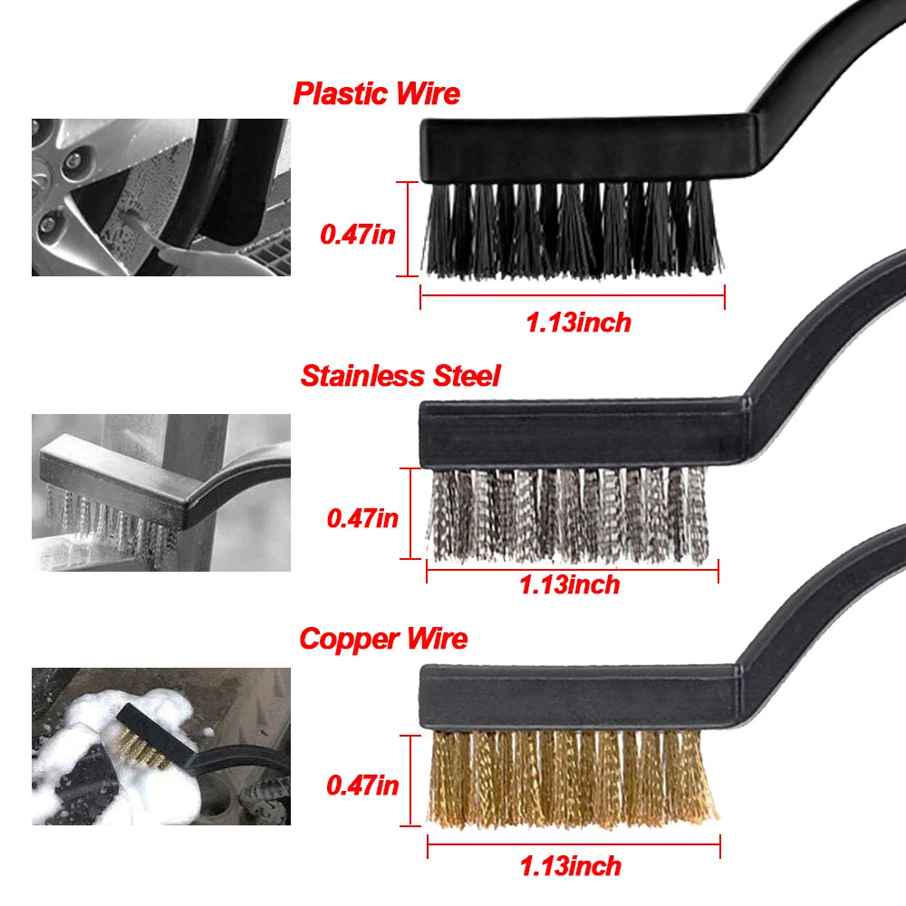 Set di spazzole e panni in microfibra